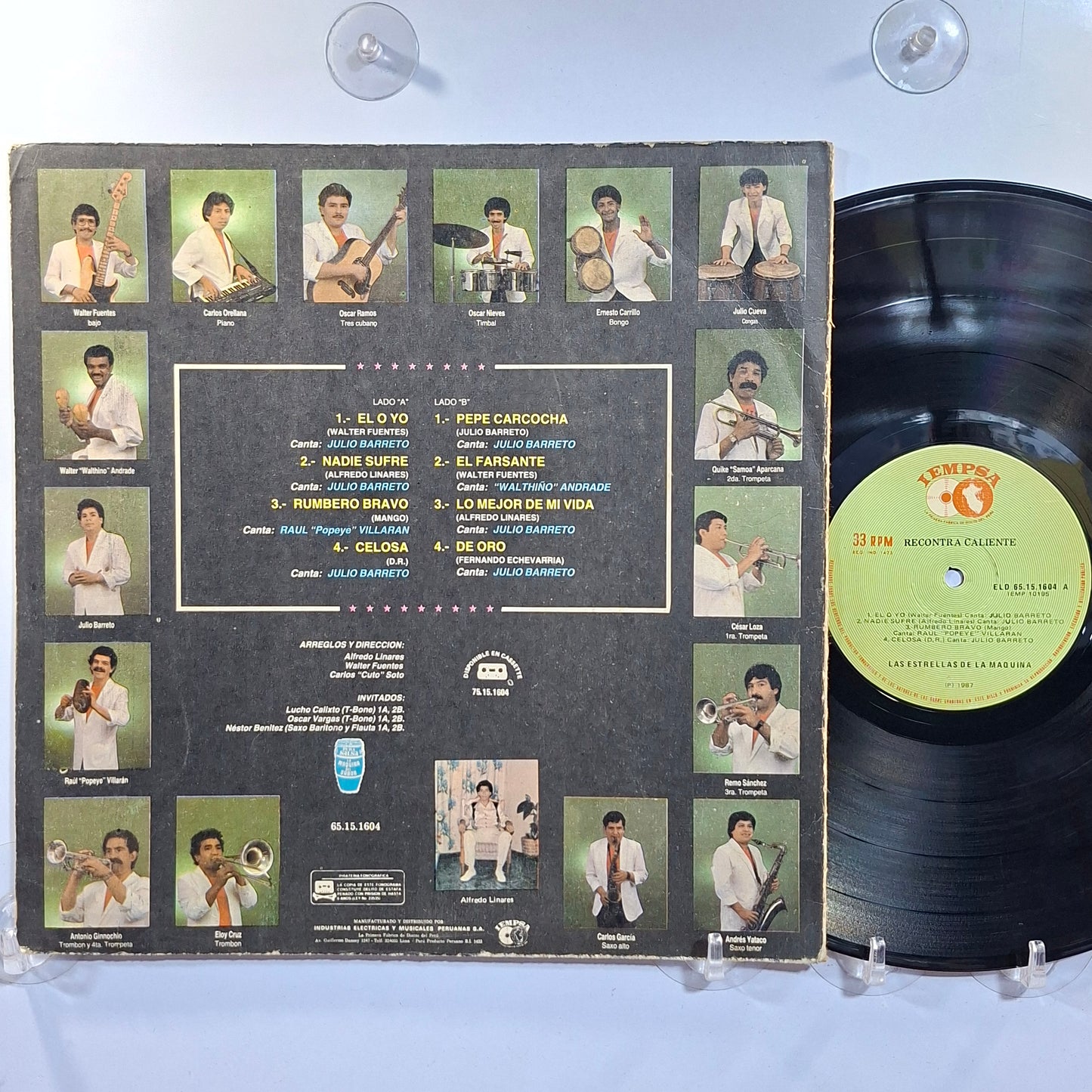 lp Las Estrellas de La Maquina Recontra Caliente made peru 1987 latin salsa