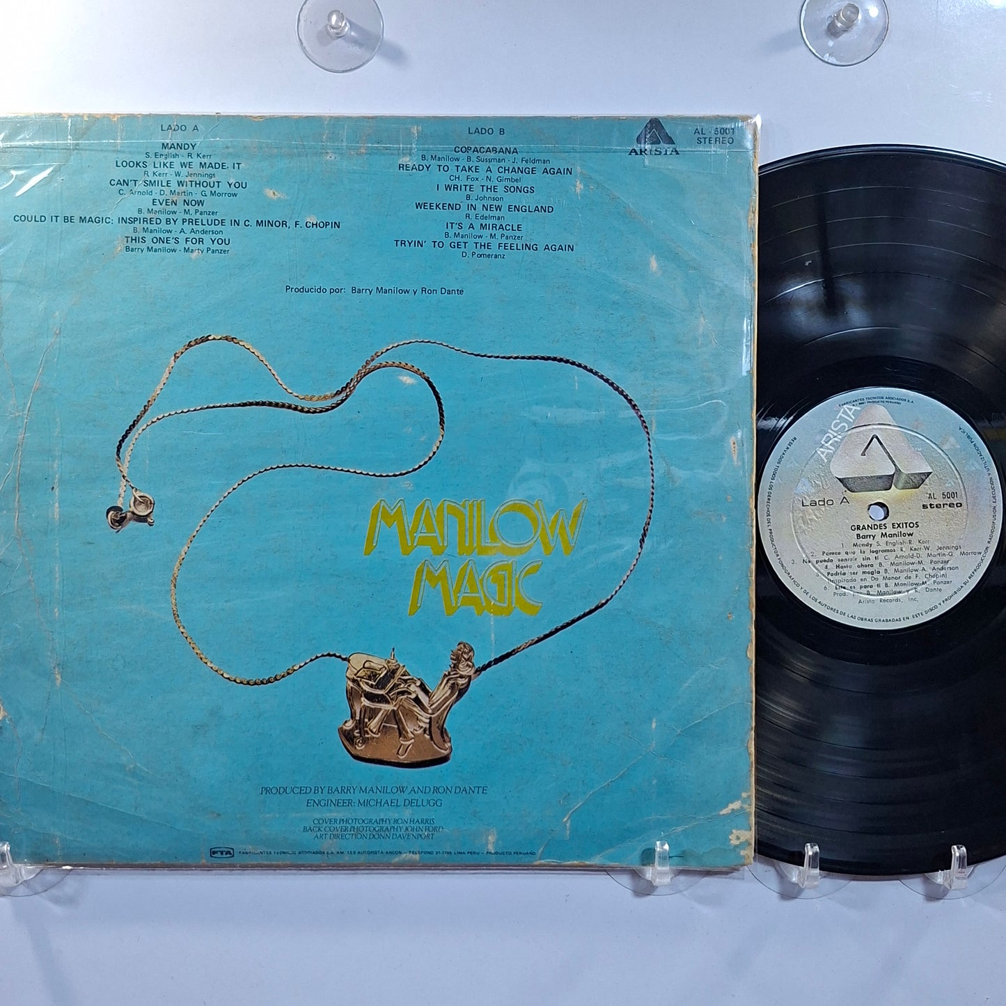 lp Barry Manilow Manilow Magic Grandes Exitos made peru 1979 pop