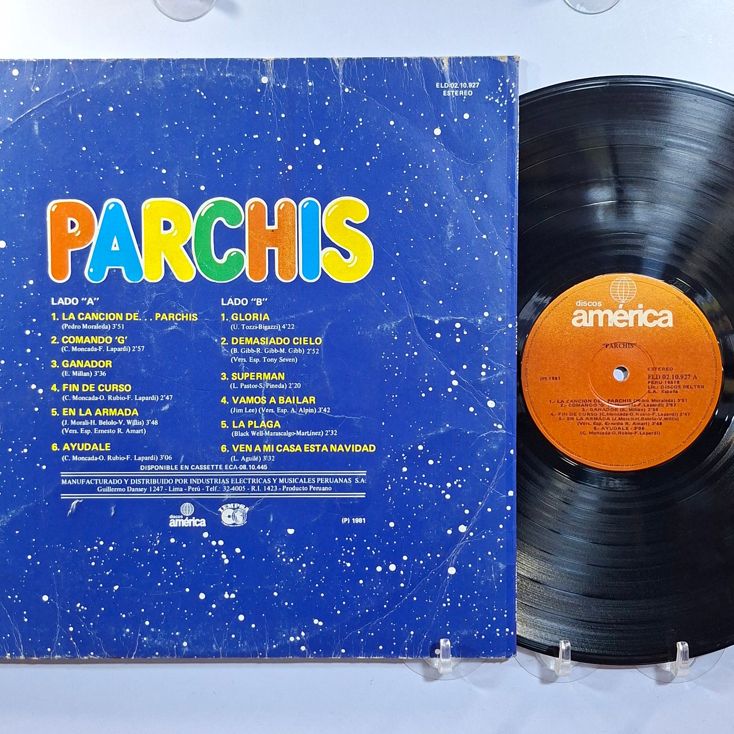 lp parchis parchis made peru 1981 infantil