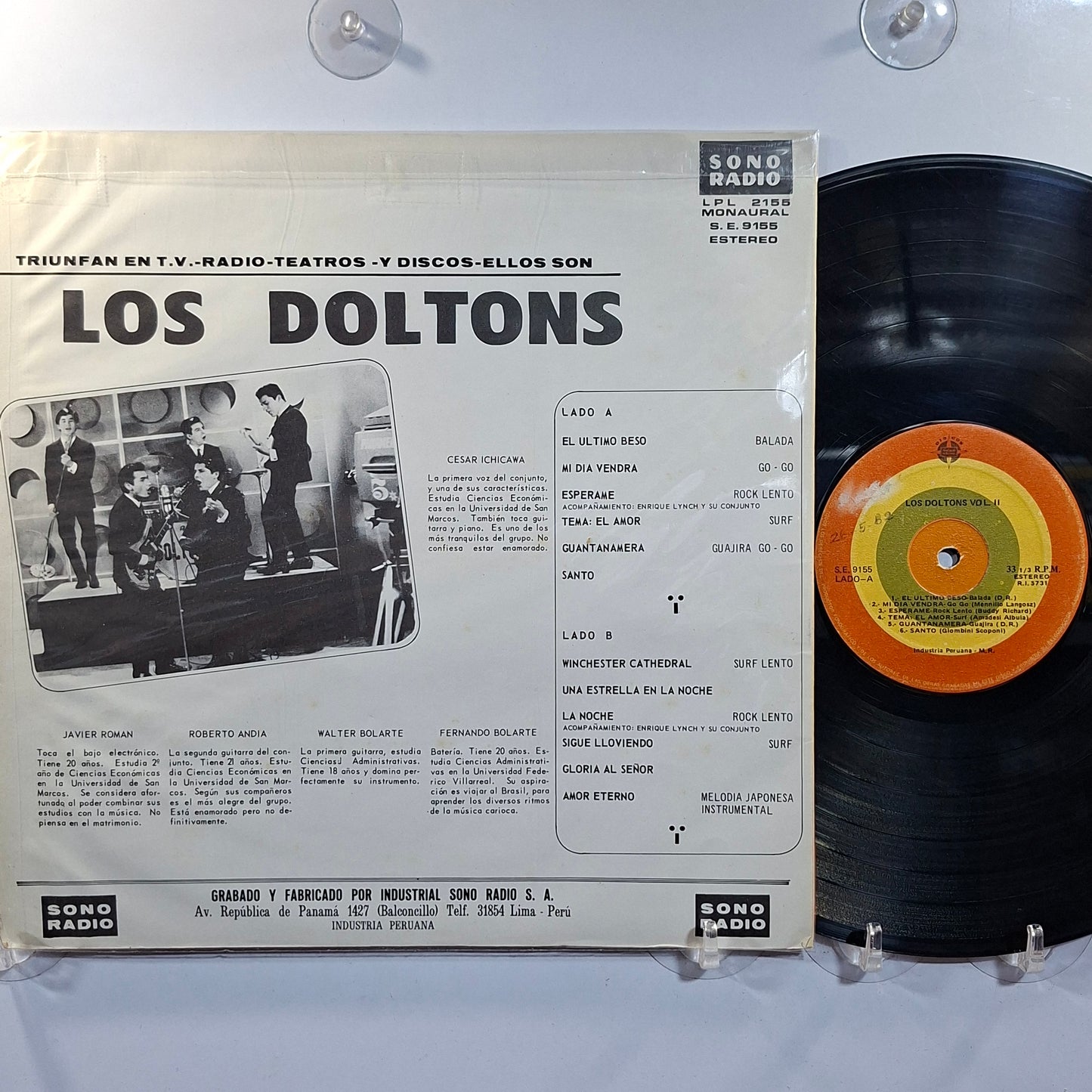 lp los doltons vol 2 made peru 1967 latin rock