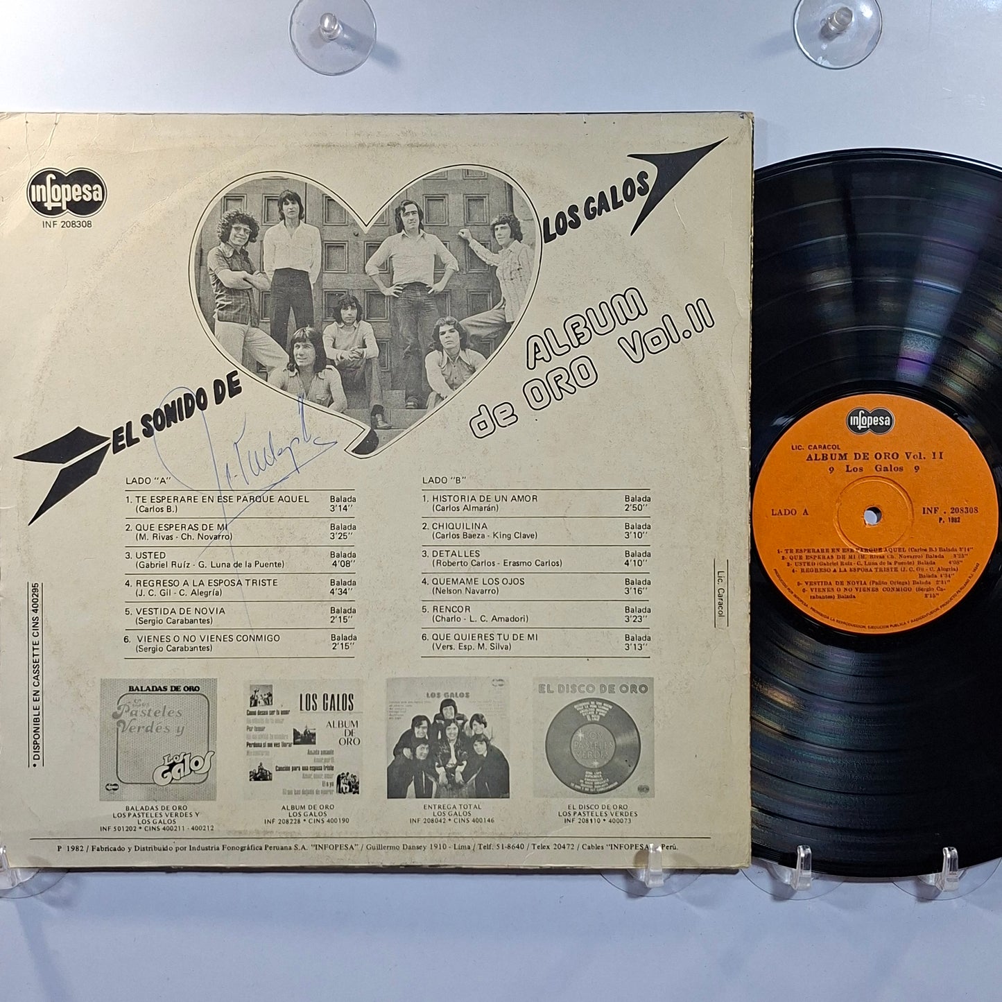 lp los galos album de oro vol 2 made peru 1983 latin rock