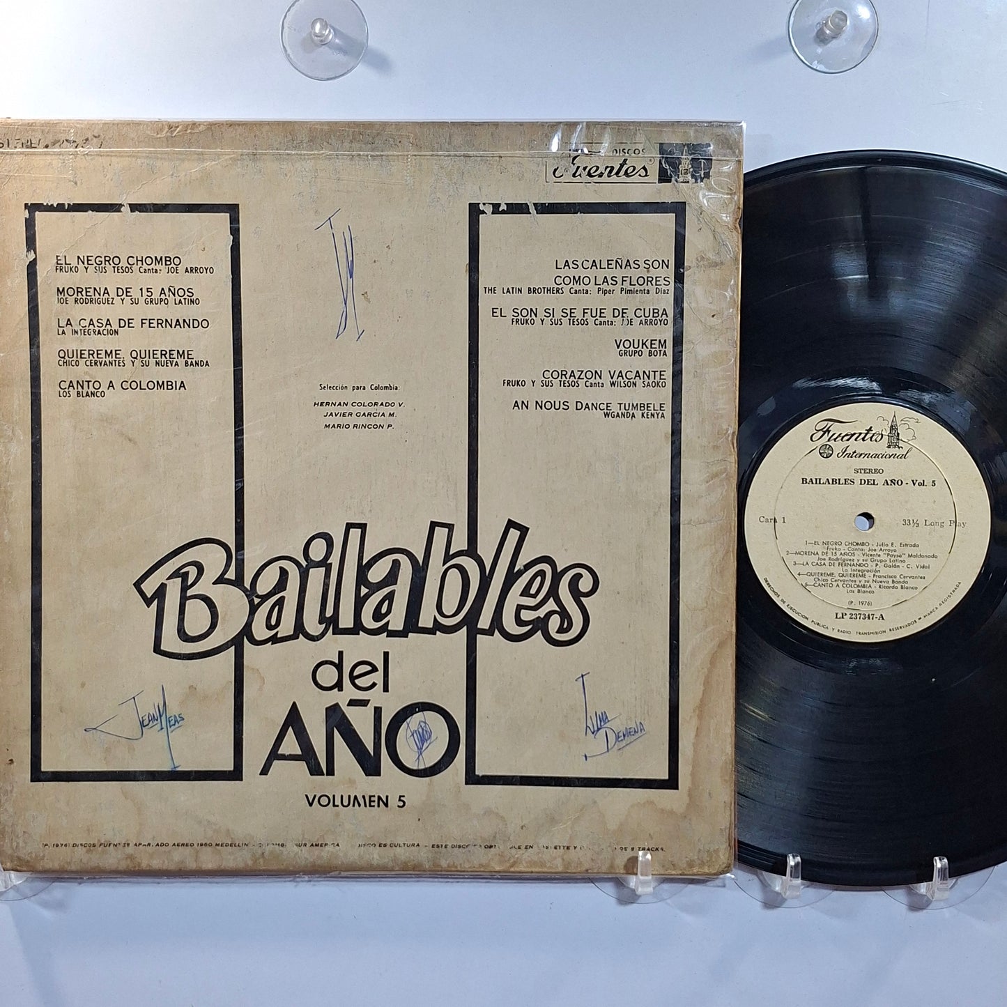 lp Bailables del Año Vol 5 Fruko Y Sus Tesos The Latin Brothers La Integracion varios made colombia 1976 salsa