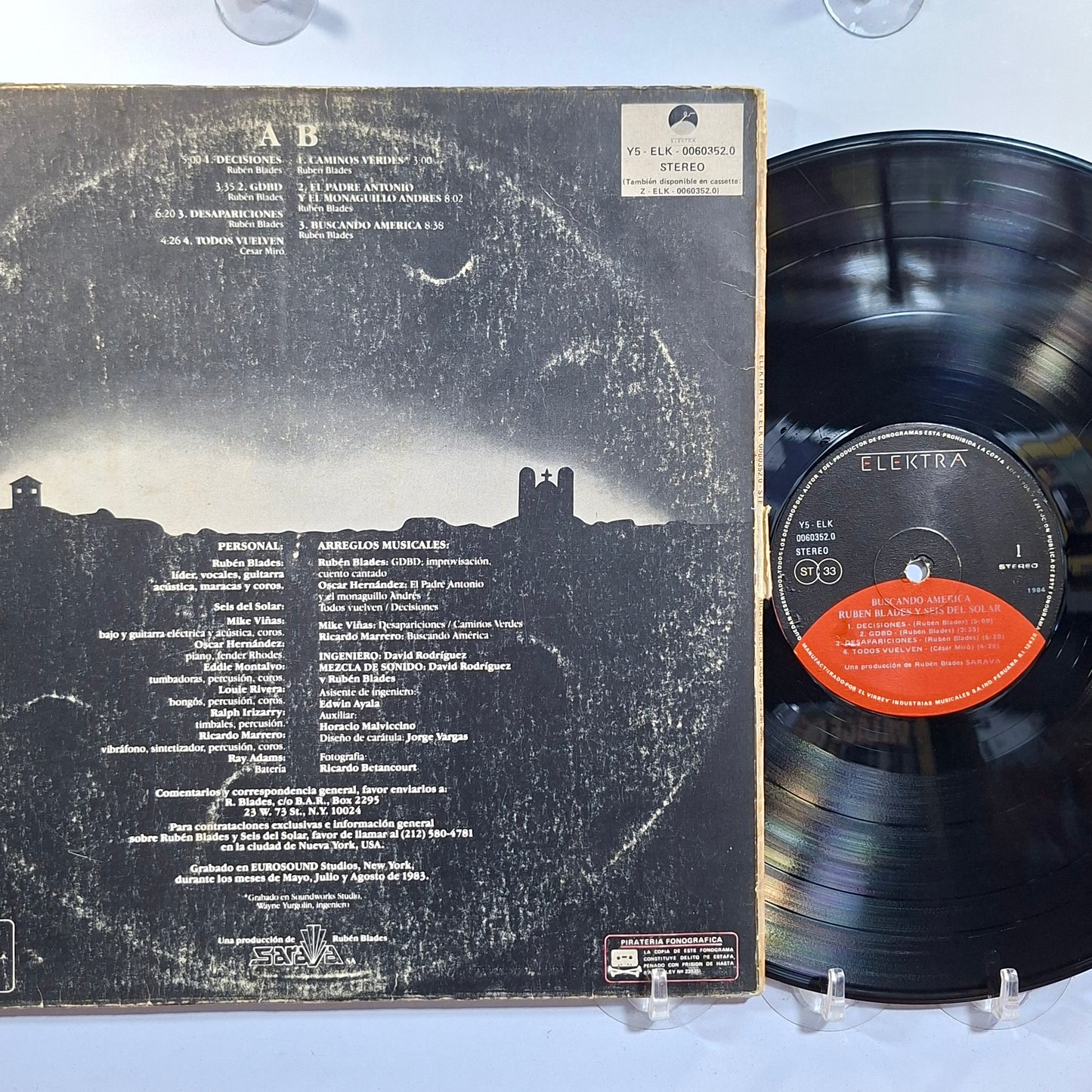 lp Ruben Blades Buscando America made peru 1984 gatefold salsa