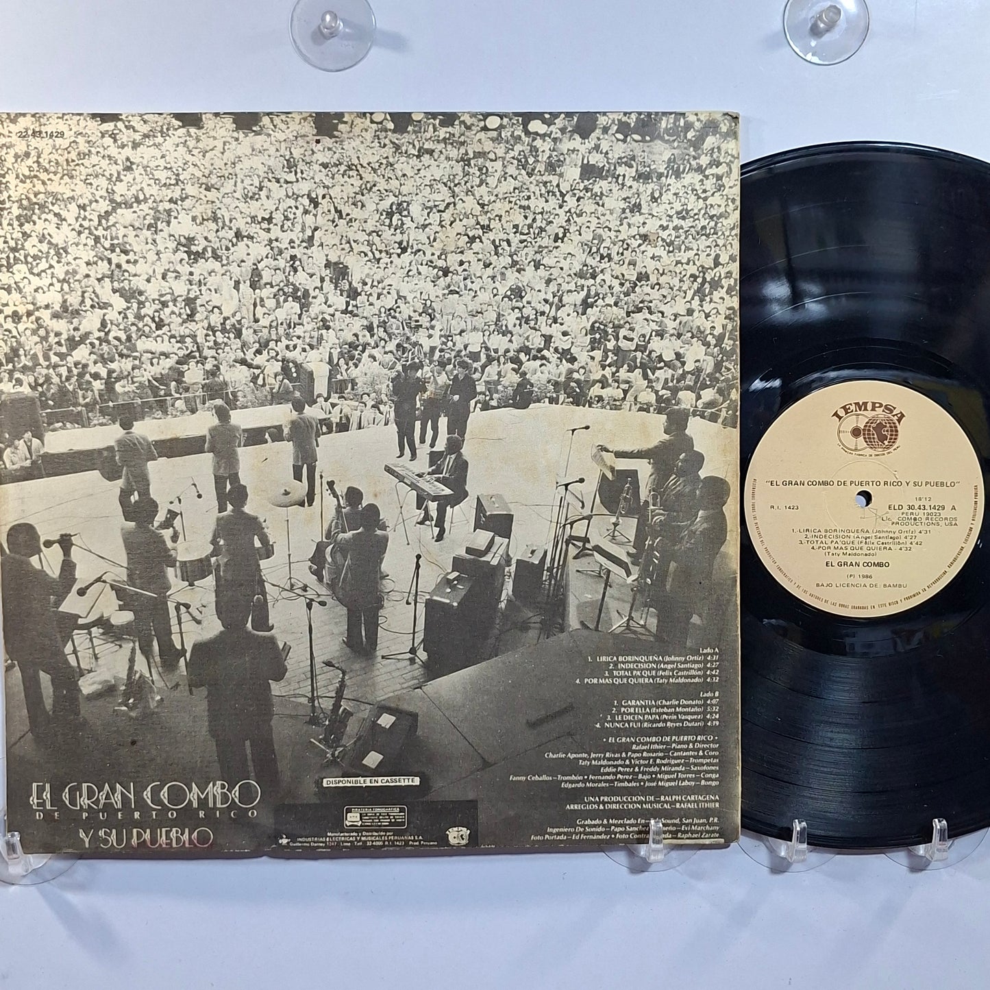 lp El Gran Combo El Gran Combo De Puerto Rico Y Su Pueblo made peru 1986 salsa