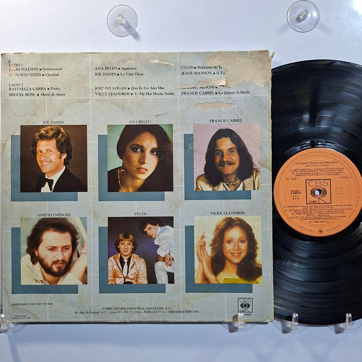 lp Europa canta en español umberto tozzi migule bose julio igleisas varios made peru 1980 latin pop