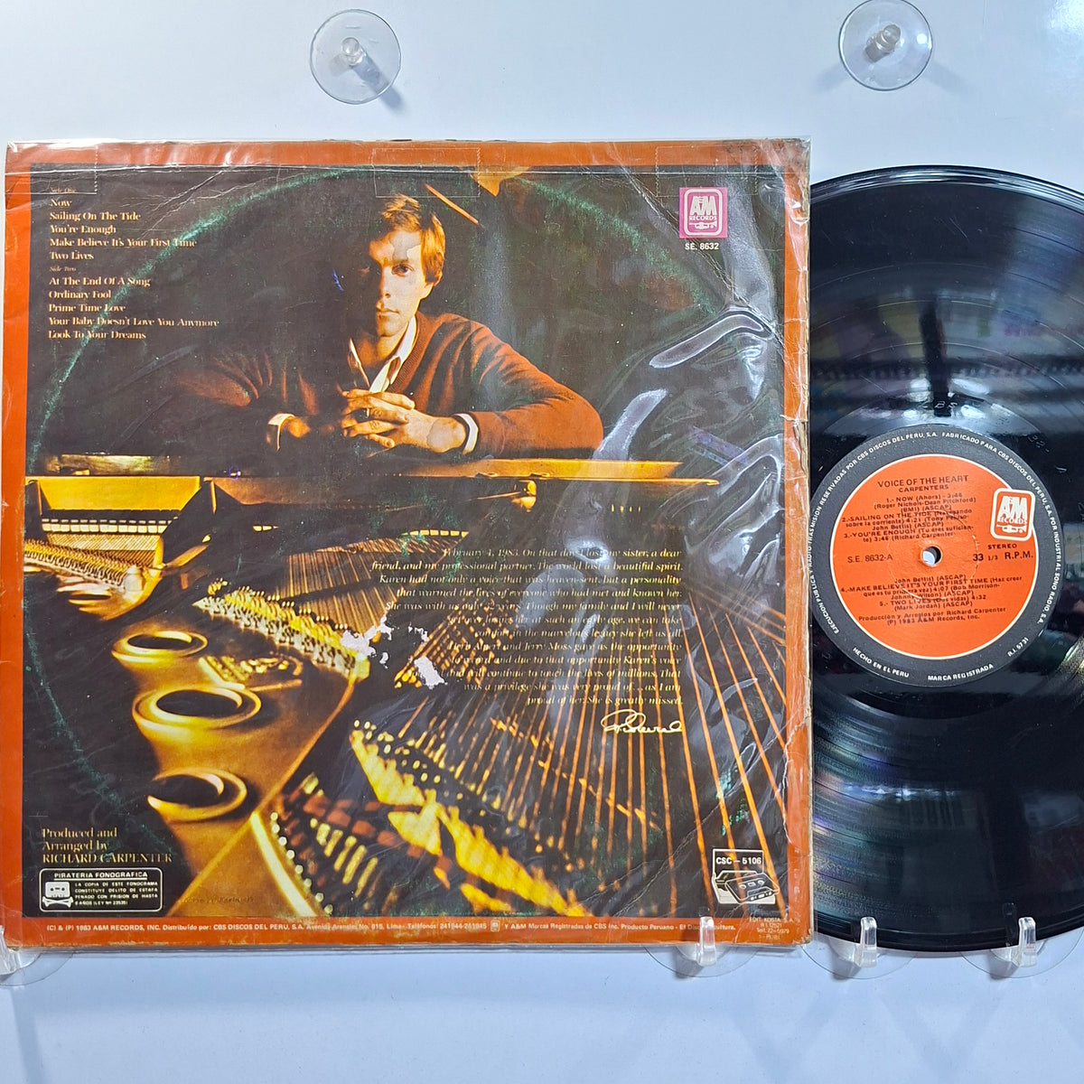 lp Carpenters Voice Of The Heart made peru 1983 pop