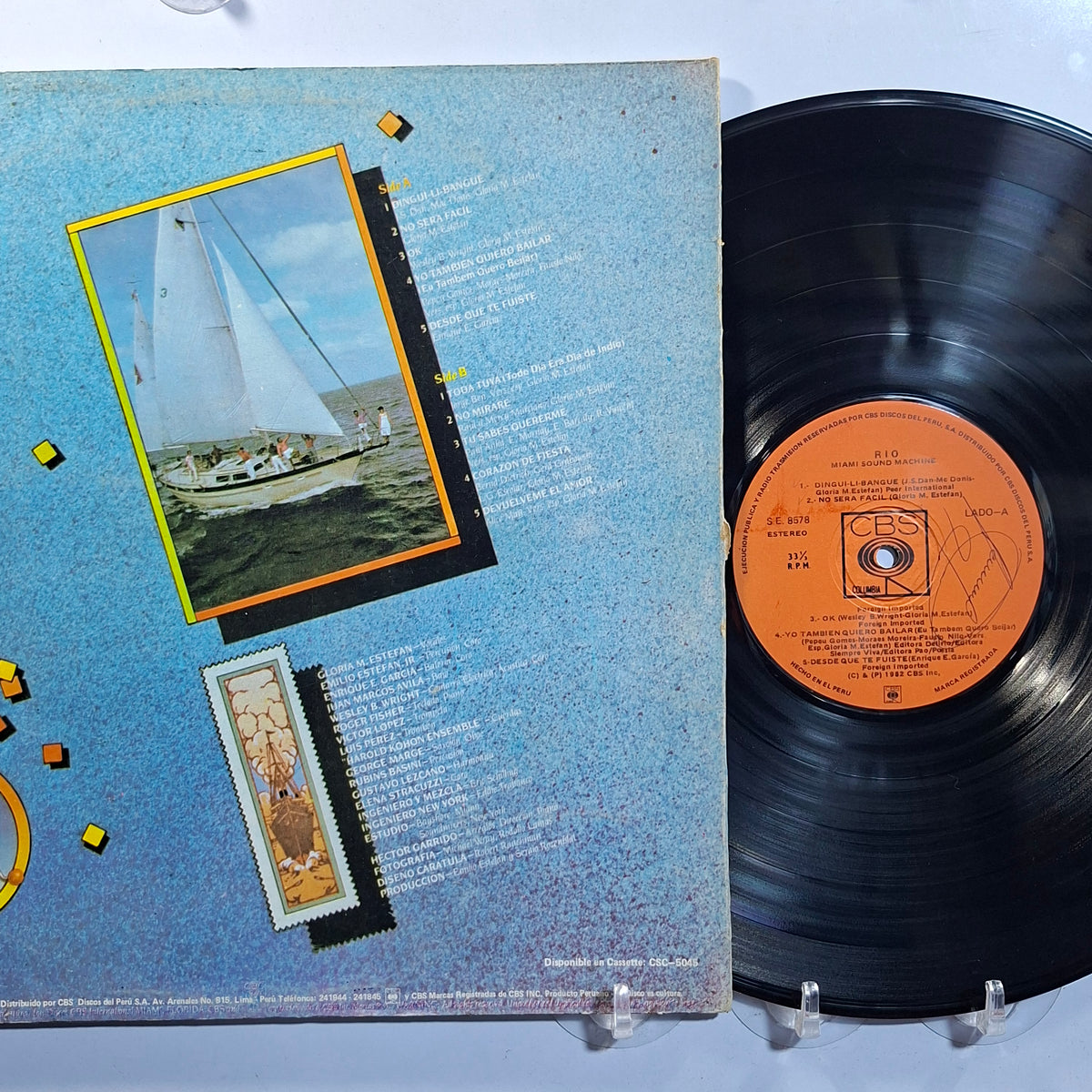 lp Miami Sound Machine Rio made peru 1982 electronic latin pop