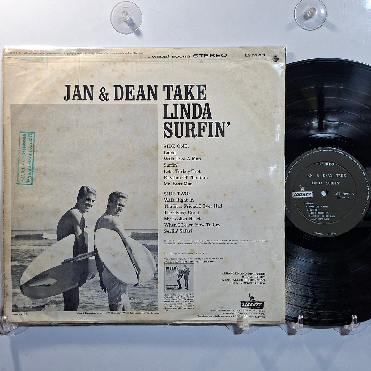 lp Jan & Dean Jan & Dean Take Linda Surfin made peru 1963 surf rock