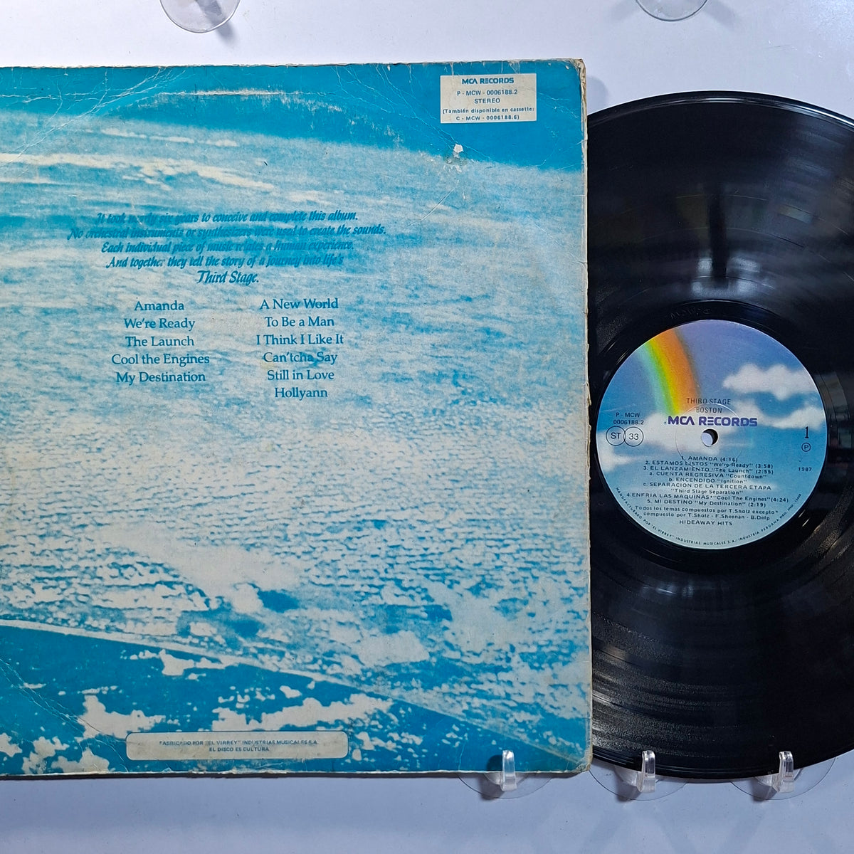 lp Boston Third Stage made peru 1987 hard rock