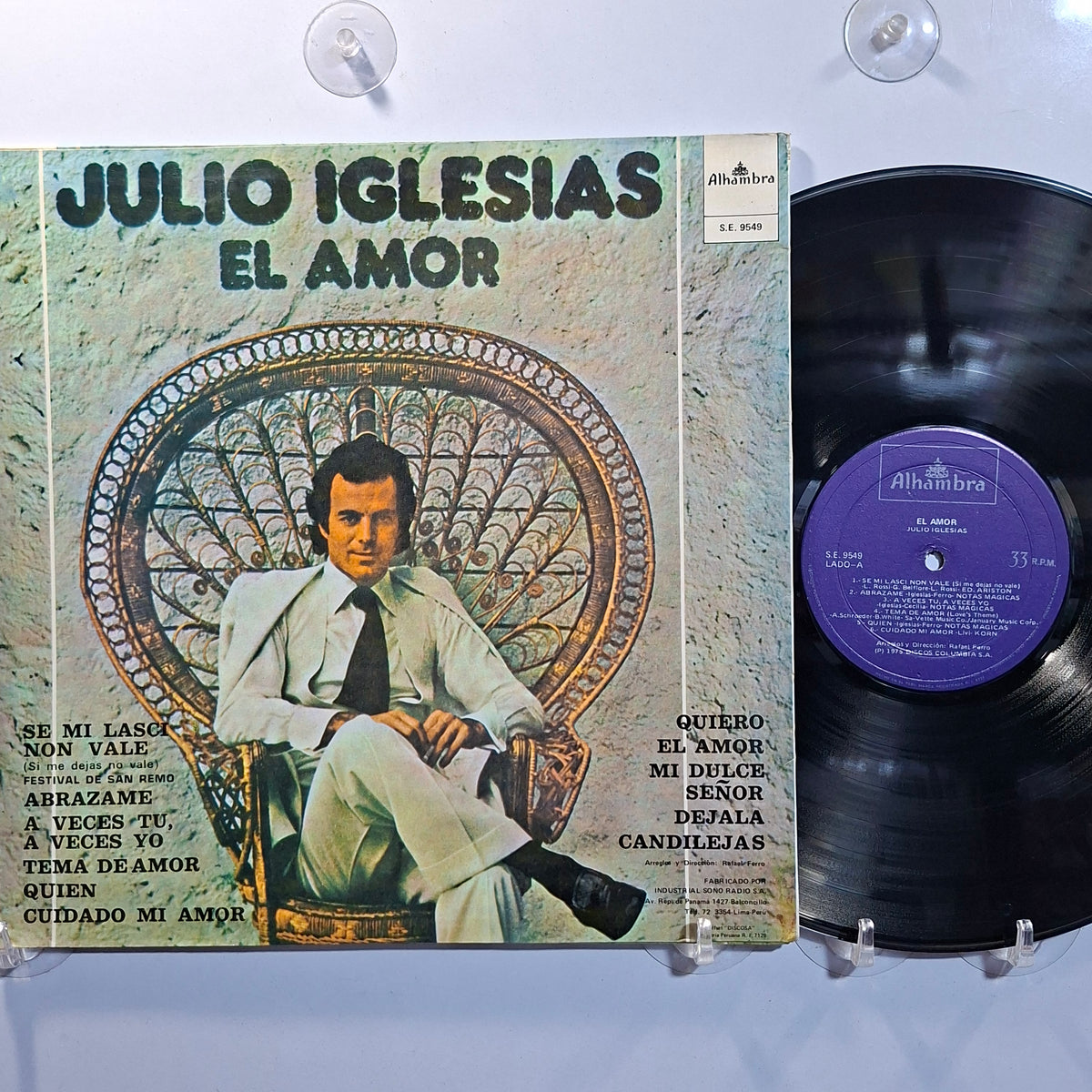 lp Julio Iglesias El Amor made peru 1975 balada latin