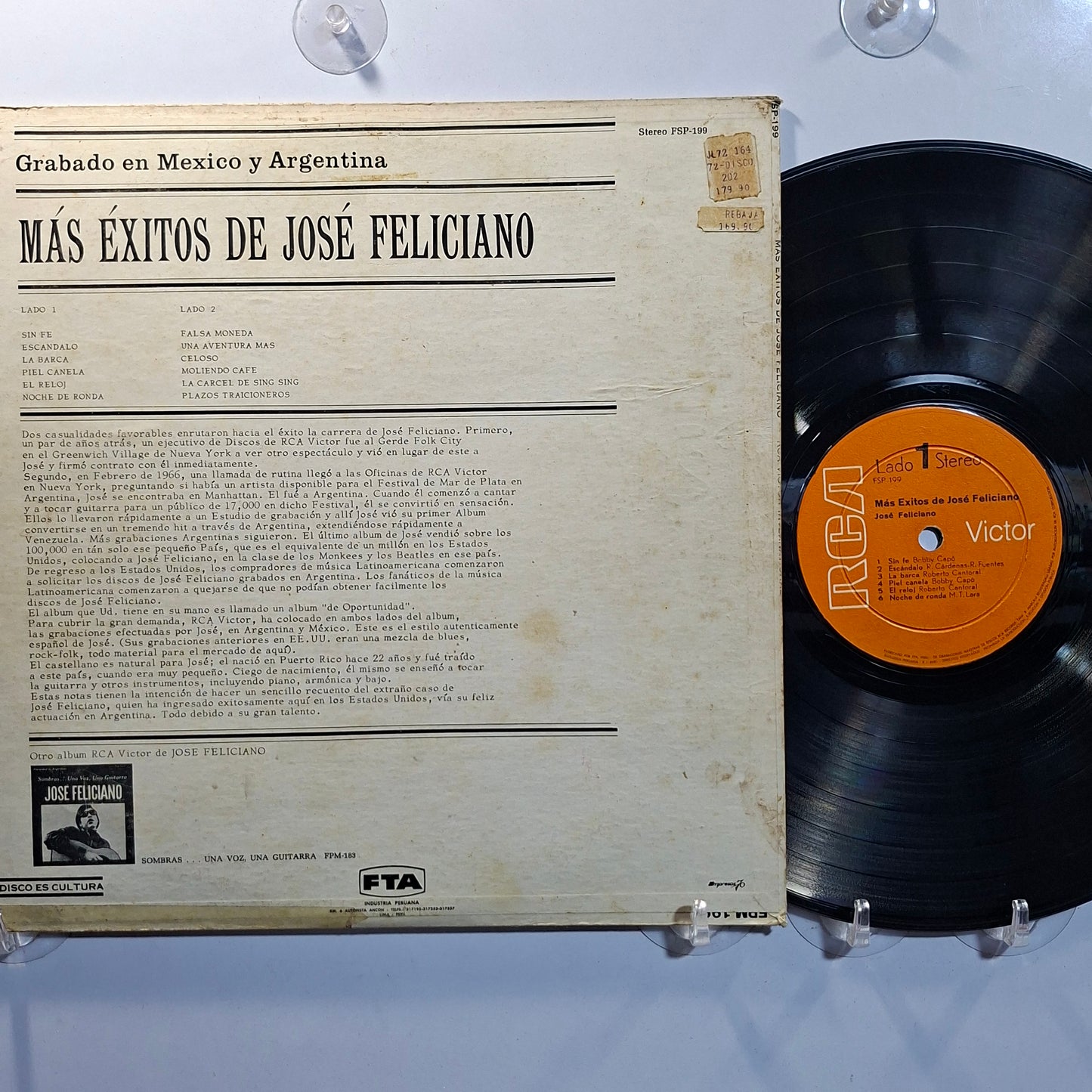 lp Jose Feliciano Mas exitos De Jose Feliciano made peru 1967 bolero latin