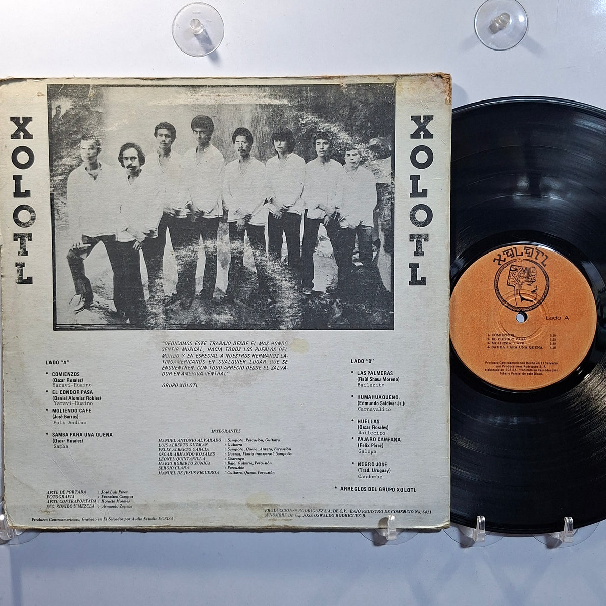 lp Xolotl Comienzos made el salvador 1984 nueva cancion folk