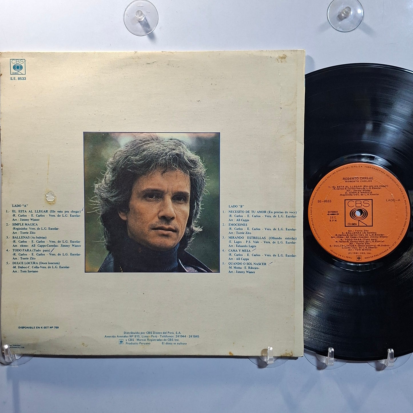lp roberto carlos roberto carlos made peru 1981 latin pop