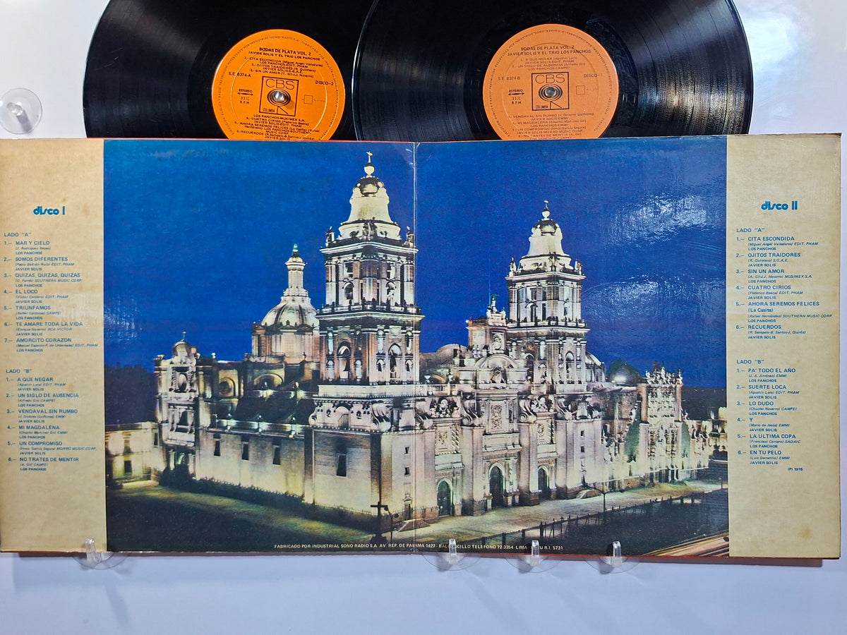 x2 lp Javier Solis Trio Los Panchos Bodas De Plata made peru 1975 gatefold bolero latin