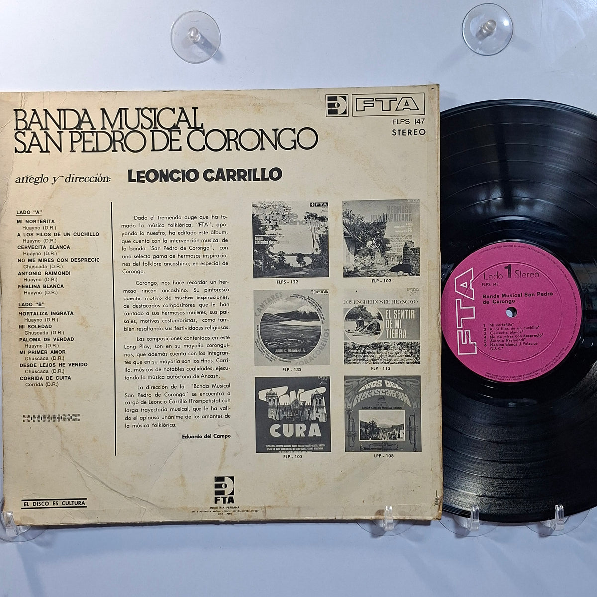 lp Banda Musical San Pedro de Corongo Banda Musical San Pedro de Corongo made peru 1973 banda andean folk