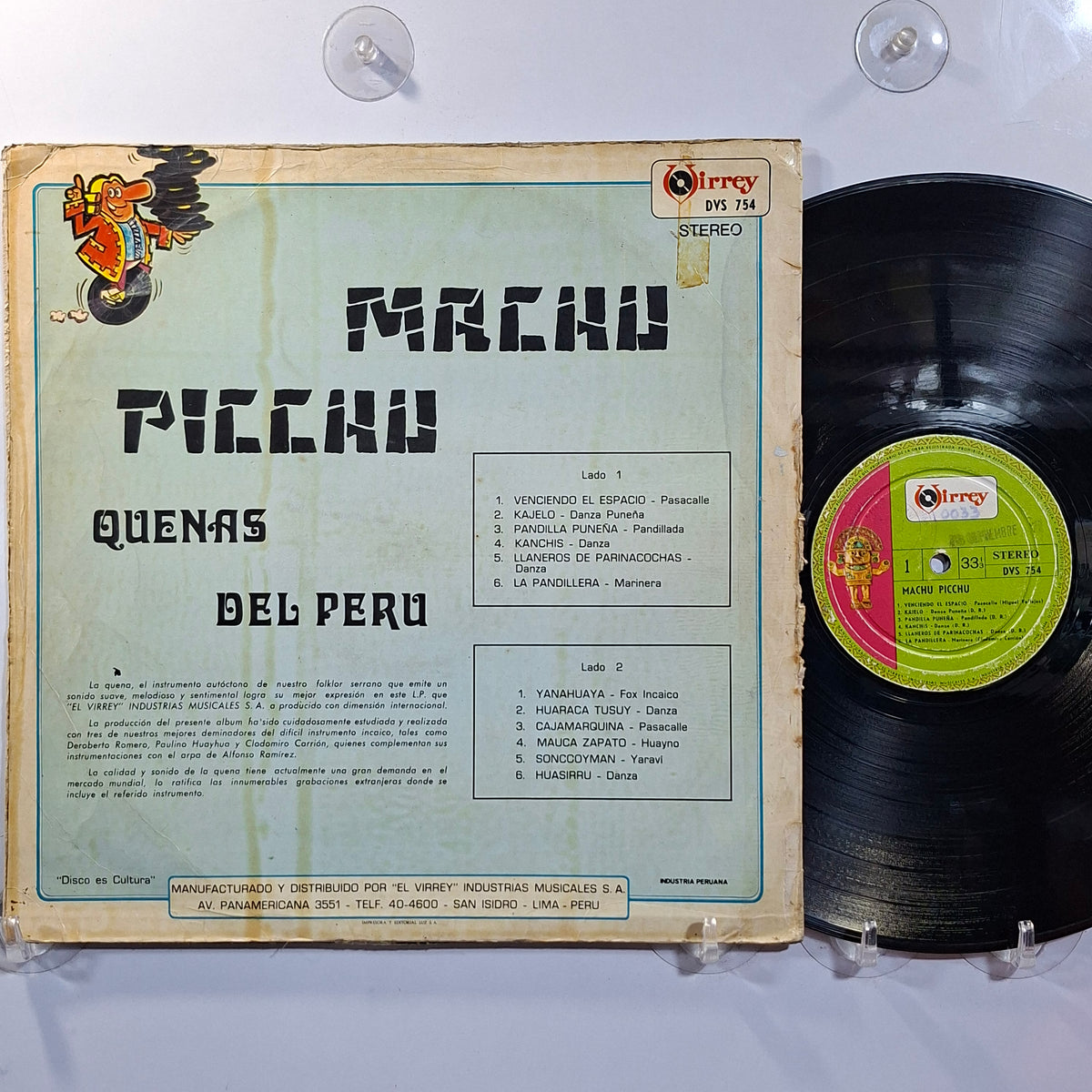 lp Machu Picchu Quenas Del Peru made peru 1978 andean folk