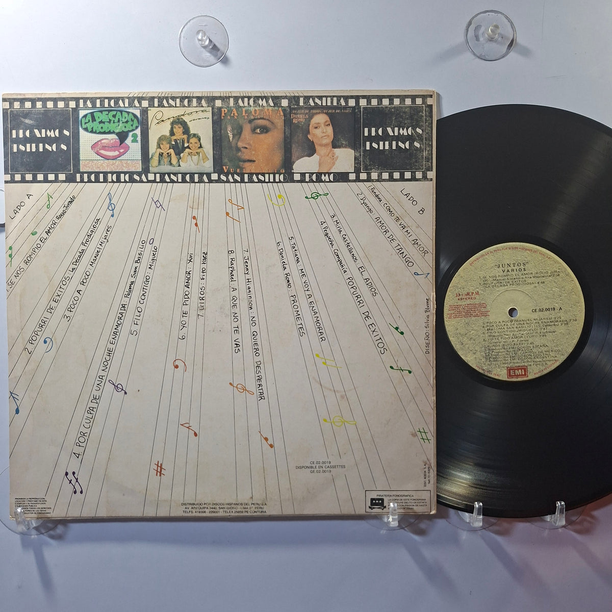 lp juntos fito paez pandora daniela romo varios made peru 1986 latin pop