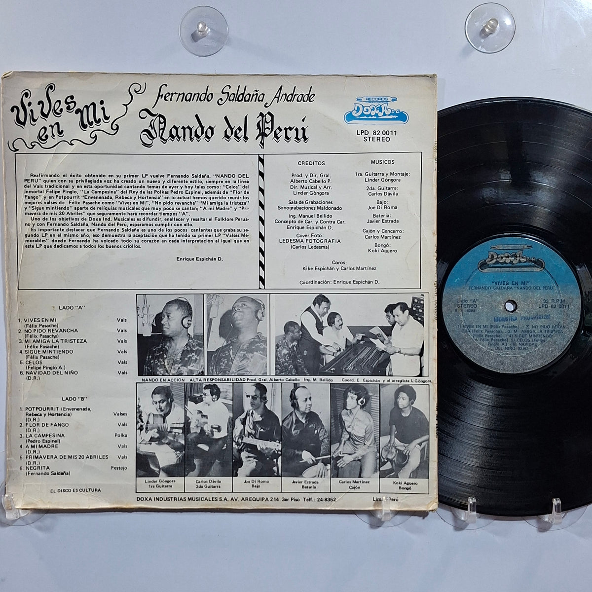 lp Fernando Saldaña Nando Del Peru vives en mi made peru 1982 criollo folk