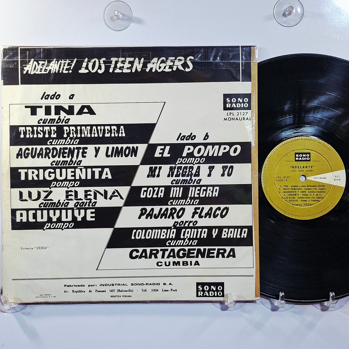 lp Los Teen Agers Adelante made peru 1965 latin cumbia