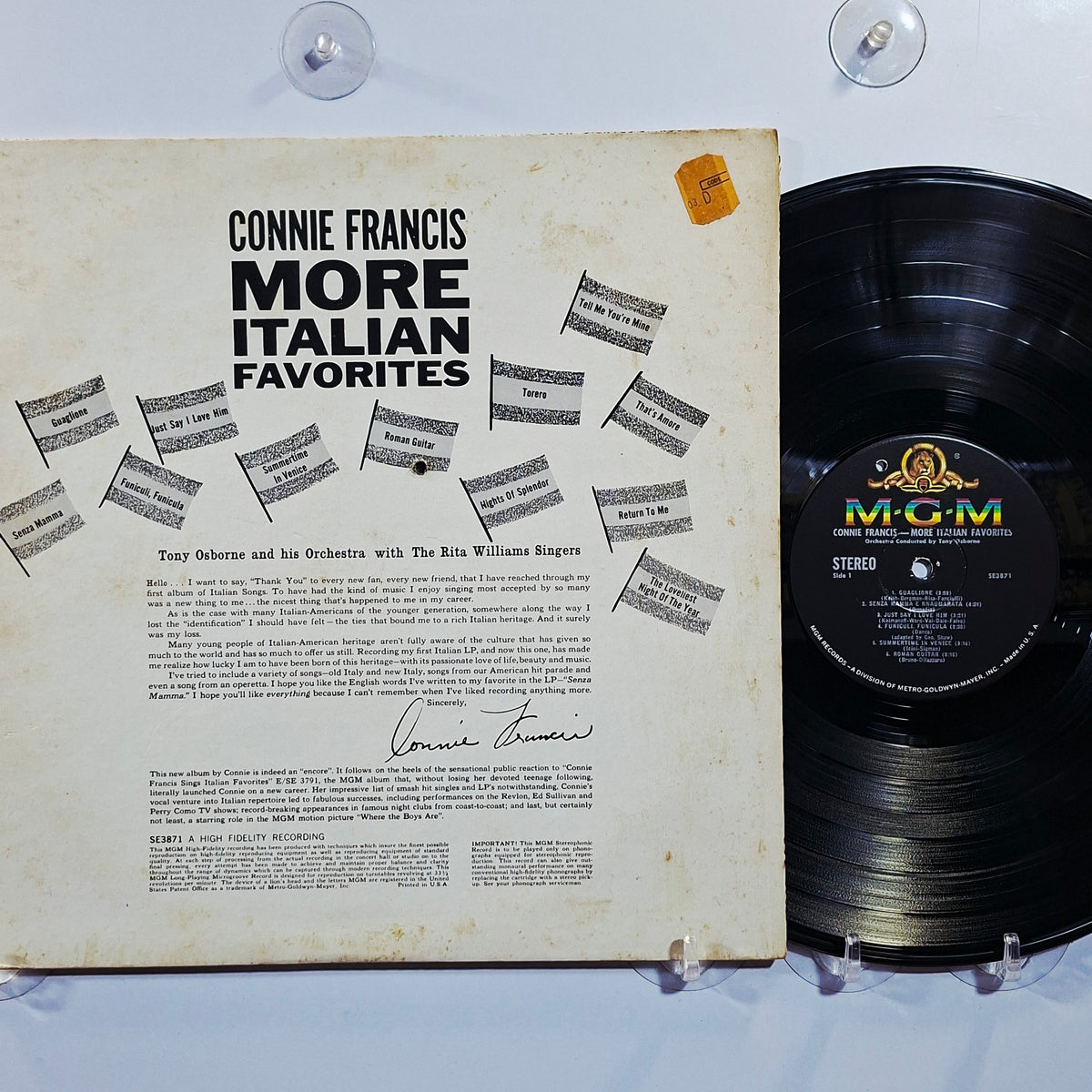 lp Connie Francis More Italian Favorites made usa 1960 pop