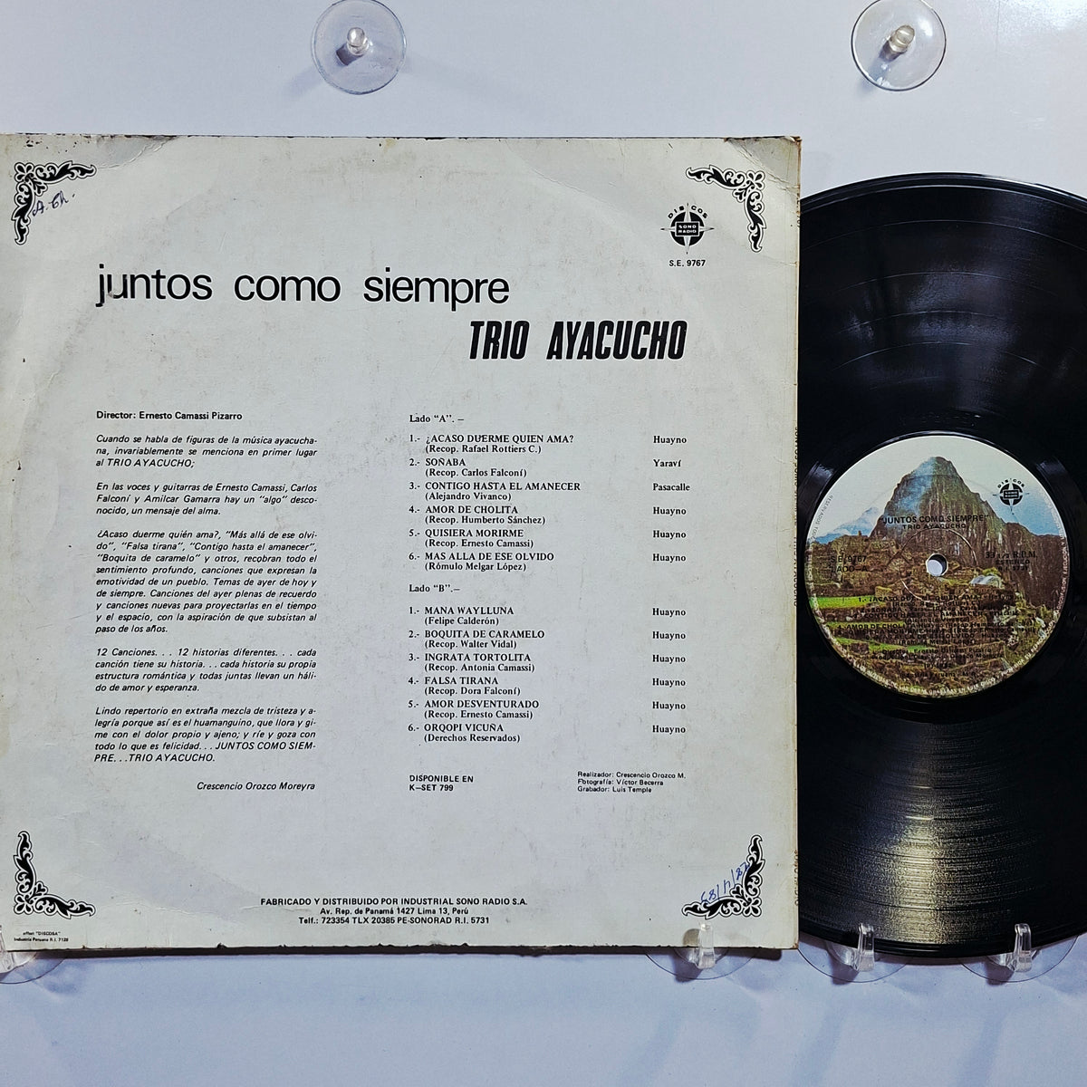lp Trio Ayacucho Juntos Como Siempre made peru 1982 huayno folk