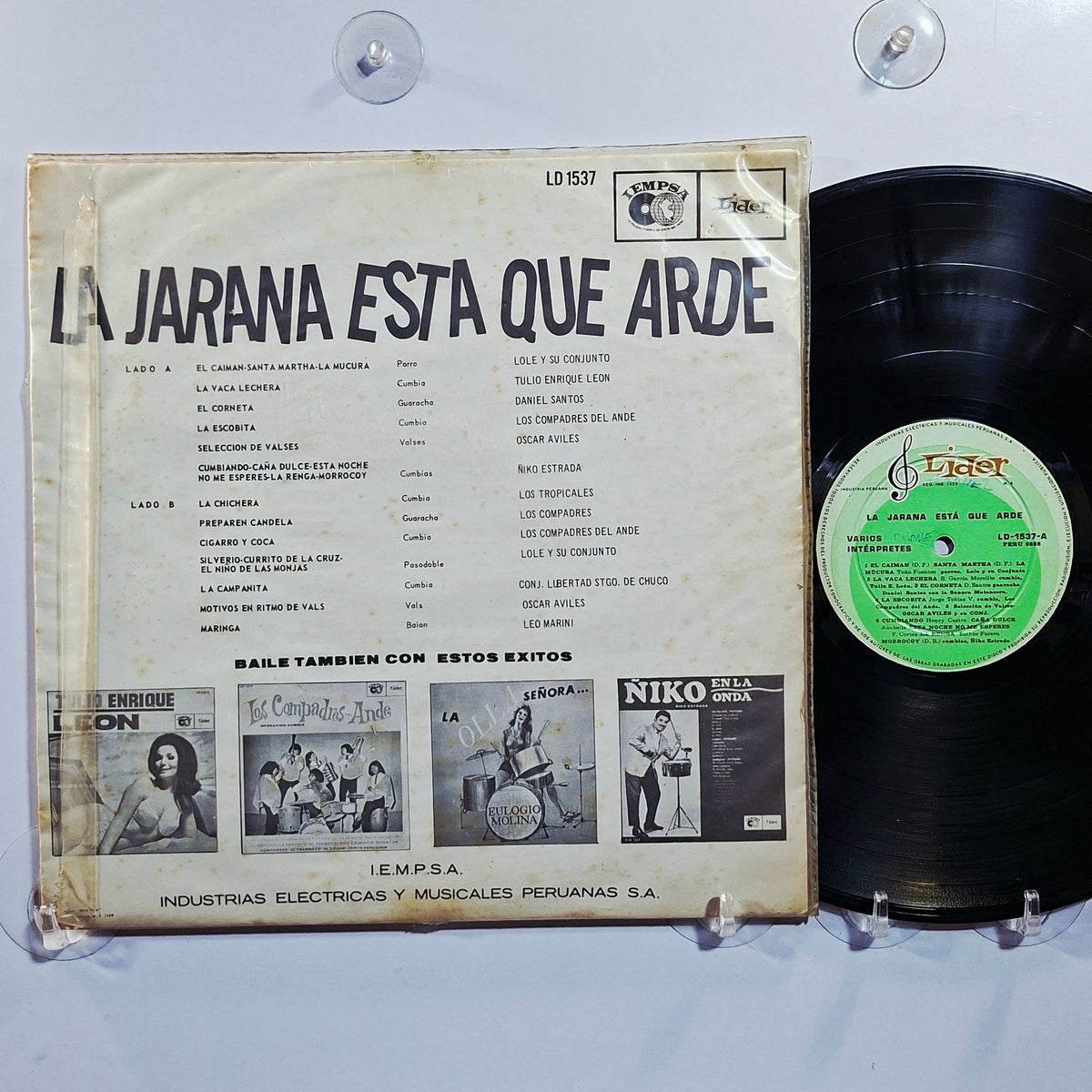 lp La Jarana Esta Que Arde Lole Y Su Conjunto Ñiko Estrada Tulio Enrique Leon varios made peru 1971 latin cumbia