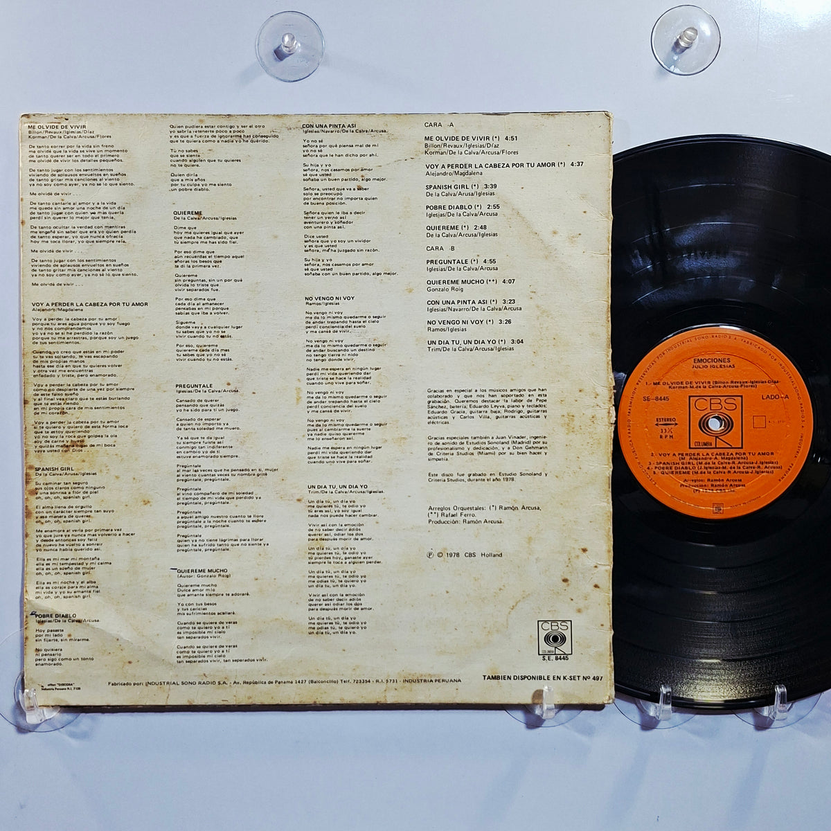 lp julio iglesias emociones made peru 1978 latin pop