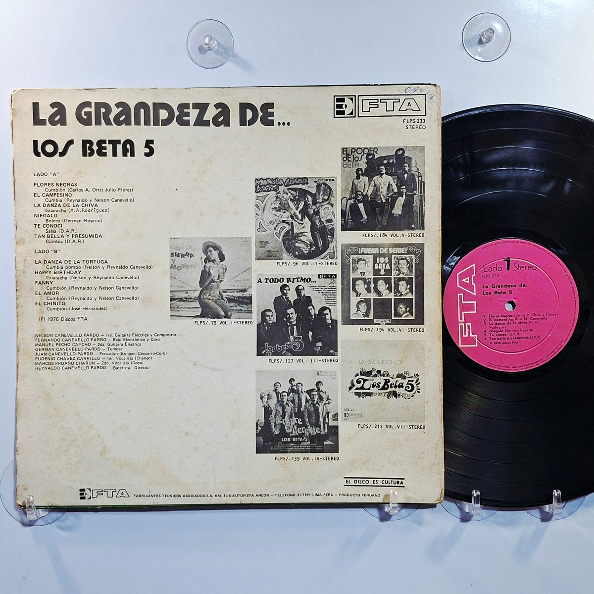 lp Los Beta 5 La Grandeza De Los Beta 5 made peru 1976 latin cumbia