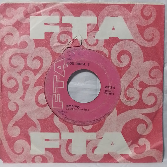 single 7" Los Beta 5 Embrujo / Qué Pasará made peru 1974 con funda original latin cumbia