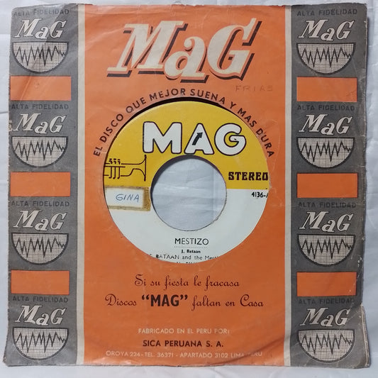 single 7" Joe Bataan And The Mestizo Band Mestizo Para Siempre made peru 1980 con funda original Latin Funk Soul