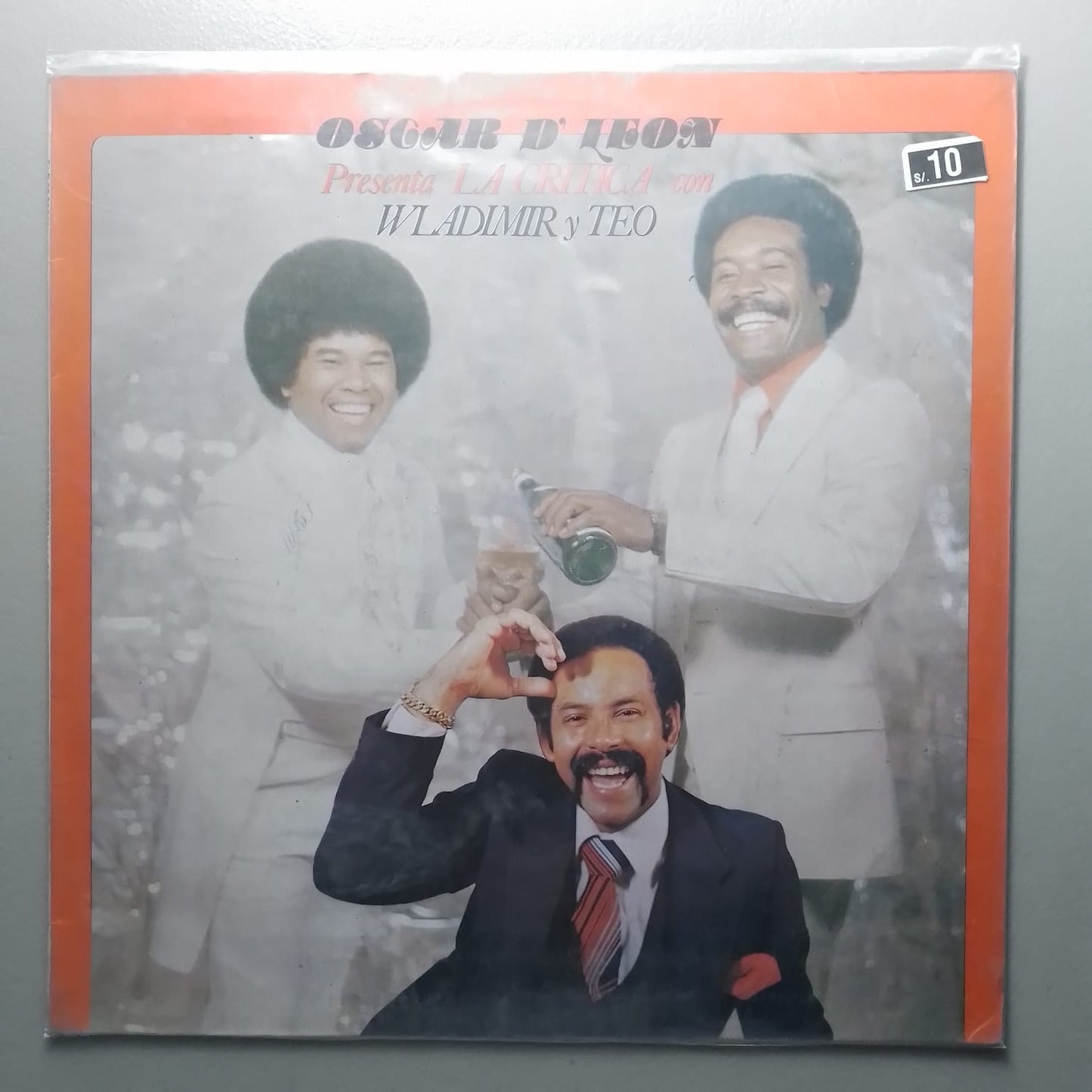 lp Oscar D'Leon Presenta La Critica Con Wladimir Y Teo made peru 1980 salsa