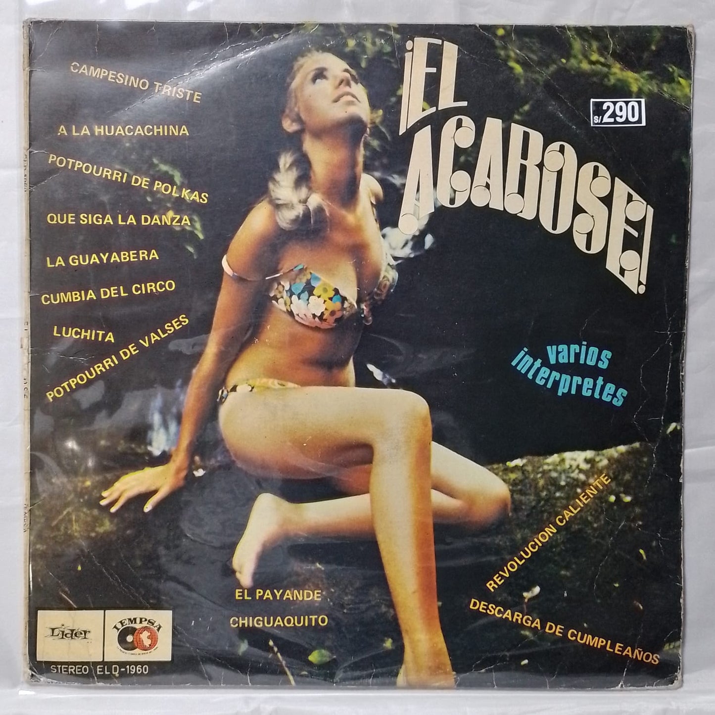 lp El Acabose Vol 1 los destellos los sapos condicion vg++ made peru 1970 cumbia descarga