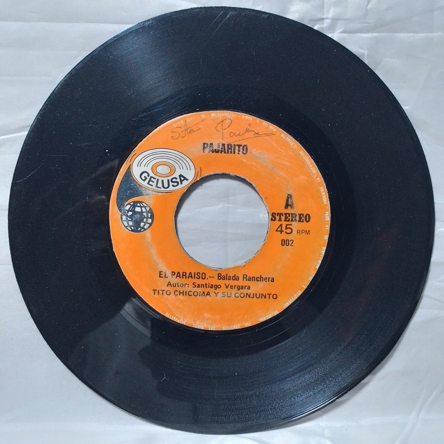 single 7" Tito Chicoma Y Su Orquesta El Paraiso / La Sobradita made peru latin cumbia