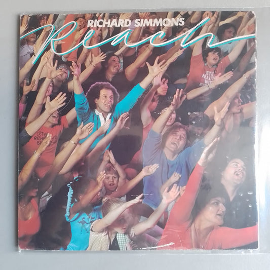 lp Richard Simmons Reach made usa 1982 con insert pop rock fitness