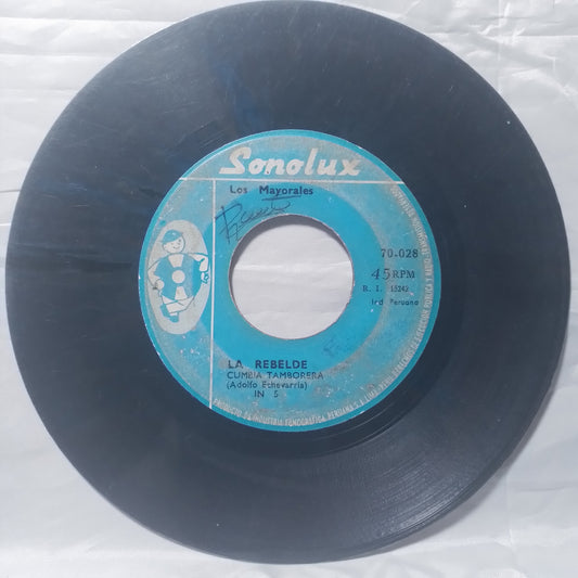 single 7" Los Mayorales La Rebelde / A La Reina made peru latin Cumbia