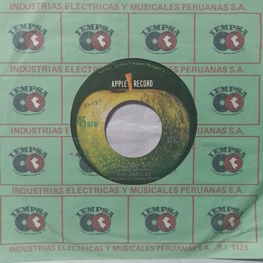 single 7" The Beatles Déjalo Ser / Tú Sabes Mi Nombre made peru 1970 con funda original rock