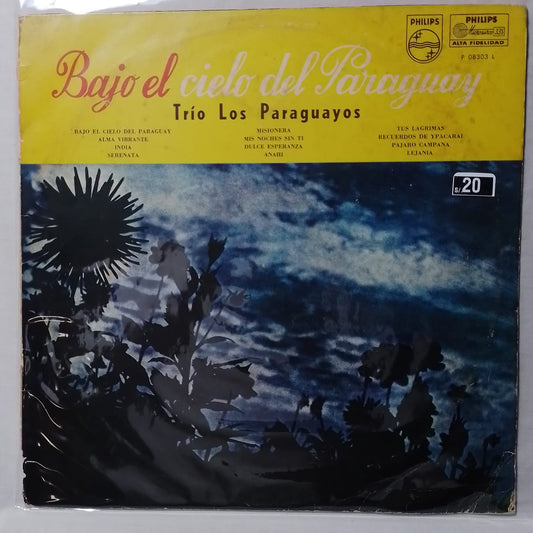 lp Trio Los Paraguayos Bajo El Cielo Del Paraguay made peru 1955 latin folk