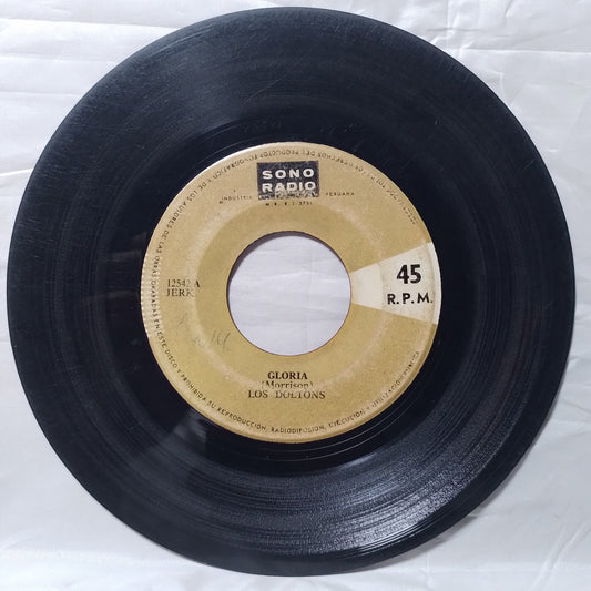 single 7" Los Doltons Gloria Amarrado made peru 1966 con funda original latin rock