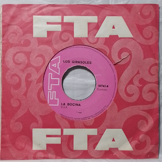 single 7" Los Girasoles La Bocina / Tu Cosita made peru 1972 con funda original latin cumbia