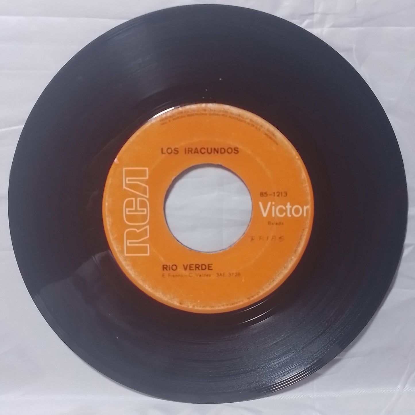 single 7" Los Iracundos Rio Verde / jesuscristo made peru 1976 latin balada