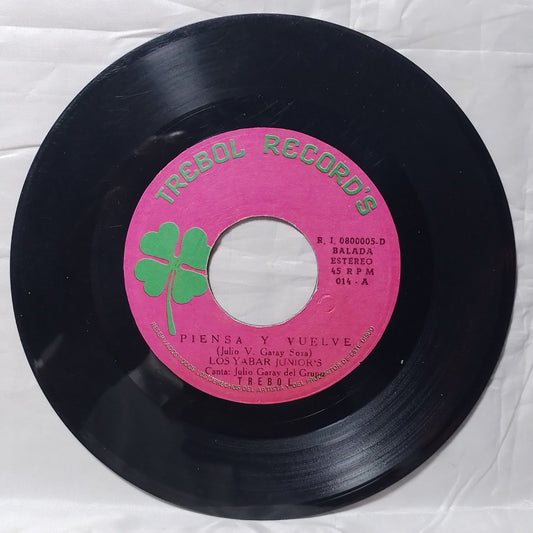 single 7" los yabar juniors Piensa Y Vuelve made peru balada rock