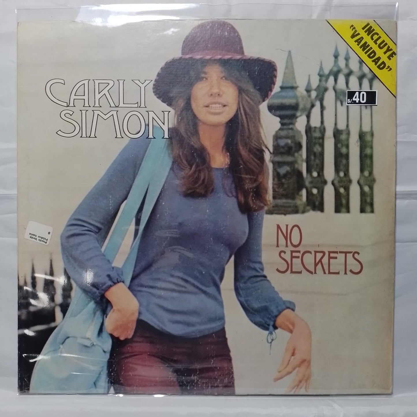 lp Carly Simon No Secrets made argentina 1972 con insert rock pop