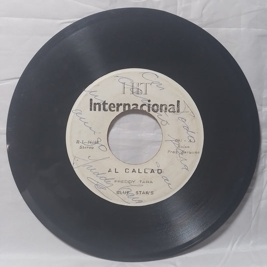 single 7" Freddy Tara Blue Star's Al Callao / una vez mas made peru latin salsa