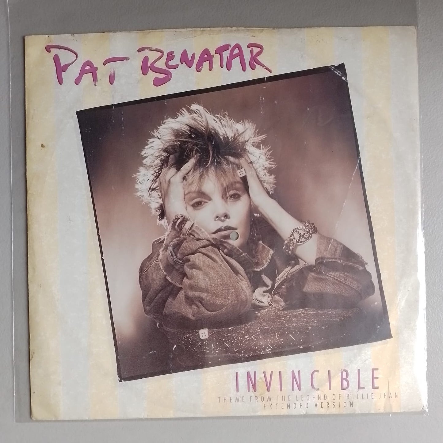 single 12" pat benatar invincible made inglaterra 1985 pop