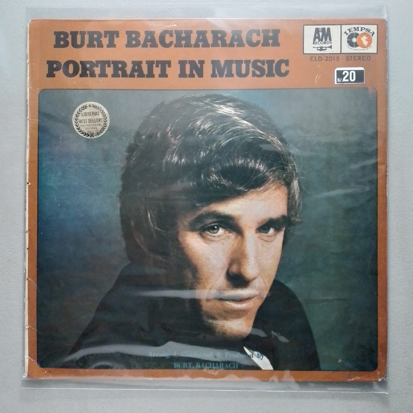 lp Burt Bacharach Portrait In Music made peru 1971 pop folk