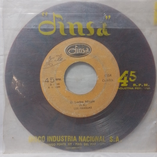 single 7" Los Piraguas El Lorito Hippie / La Danza De La Piragua made peru con funda original latin Cumbia