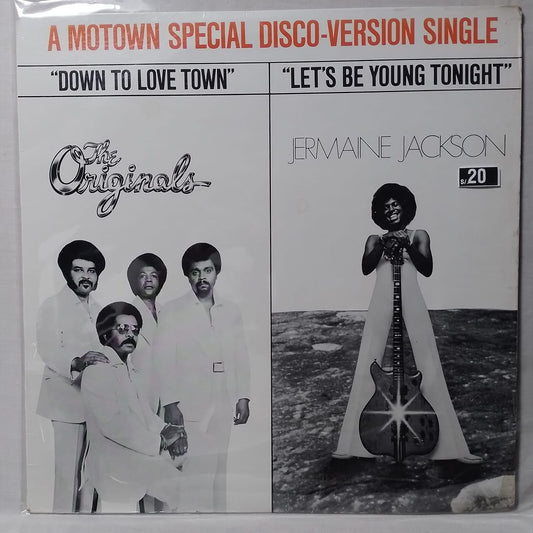 maxi single 12" The Originals Jermaine Jackson Down To Love Town Let's Be Young Tonight made usa 1976 funk soul