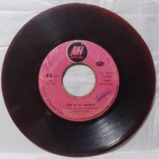 single 7" Escalation That's My Bag Walking In The Sunshine made peru funk pop rock