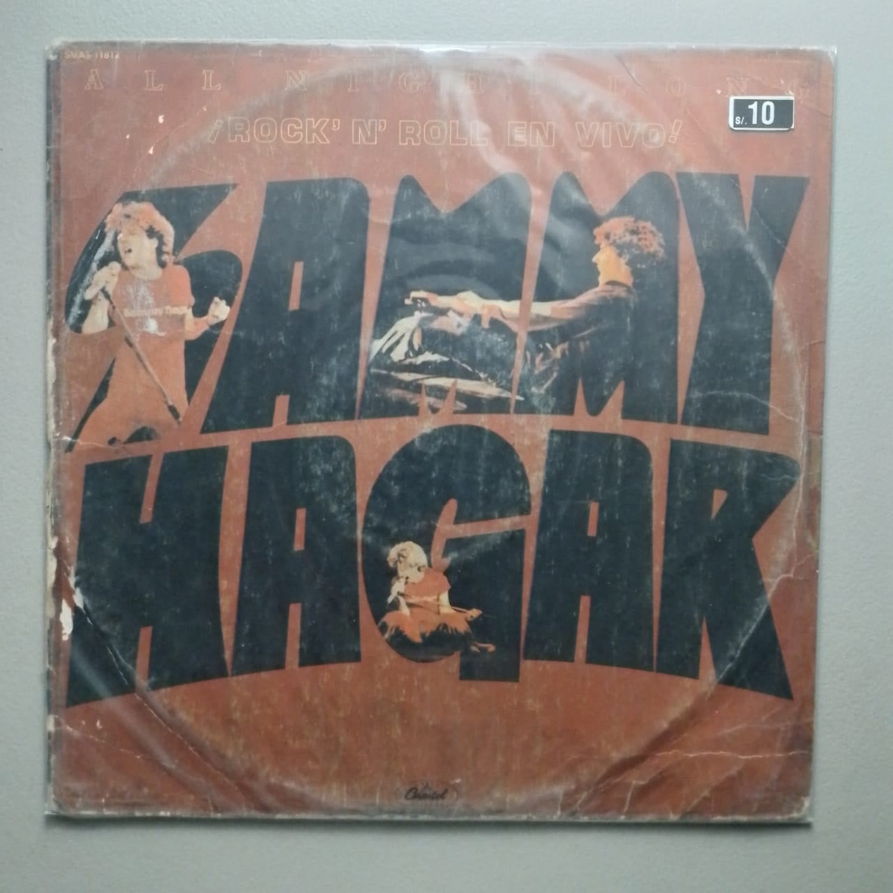 lp Sammy Hagar All Night Long made peru 1978 rock