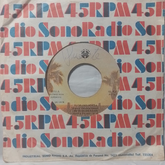 single 7" Los Diablos Rojos Flor delicada / Olvidate made peru 1978 con funda original latin Cumbia